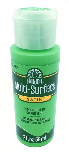 FolkArt Multi-Surface Satin Acrylfarbe Lime Green 59ml