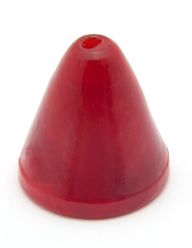 Glasröckchen rot opak ca. 17 x 17mm