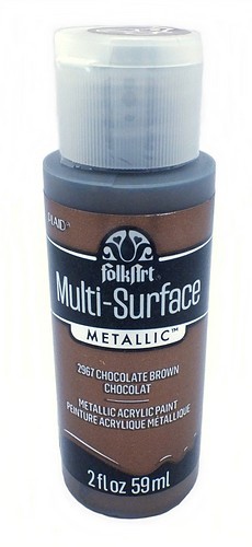 FolkArt Multi-Surface Metallic Acrylfarbe Chocolate Brown 59ml