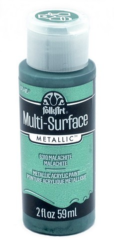 FolkArt Multi-Surface Metallic Acrylfarbe Malachite 59ml