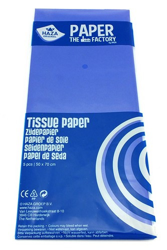 Seidenpapier 5 Bögen a 50 x 70 cm marineblau