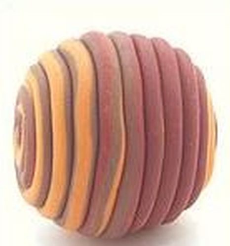 Papillon-Perle Wrappy ca. 22mm rot-braun