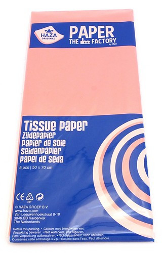 Seidenpapier 5 Bögen a 50 x 70 cm rosa