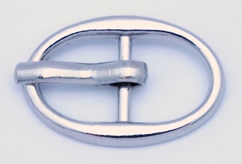 Mini-Gürtelschnalle JunkJournal Verschluss ca. 21 x 14 mm silberfarben