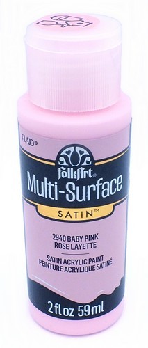 FolkArt Multi-Surface Satin Acrylfarbe Baby Pink 59ml