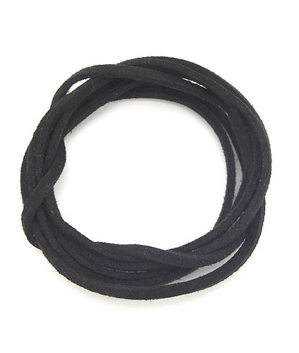 Veloursband ca. 3mm schwarz 1m