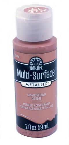 FolkArt Multi-Surface Metallic Acrylfarbe Rose Gold 59ml