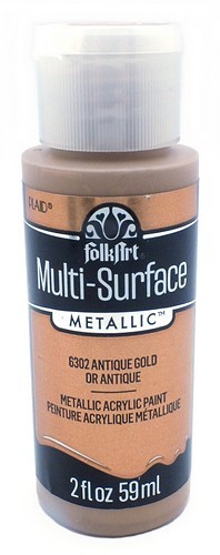 FolkArt Multi-Surface Metallic Acrylfarbe Antique Gold 59ml