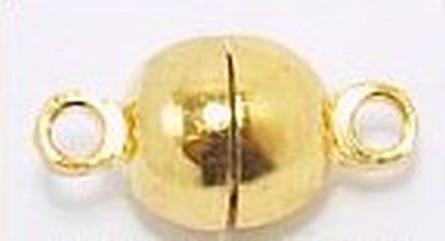 Magnetverschlüsse, klein, rund, goldfarben ca. 6mm 5Stk