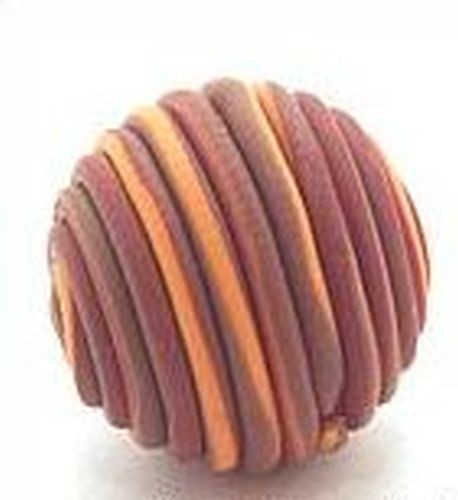 Papillon-Perle Wrappy ca. 14mm rot-braun