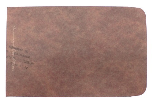 JunkJournal Ephemeral Umschlag Lederoptik rotbraun ca. 11 x 16 cm