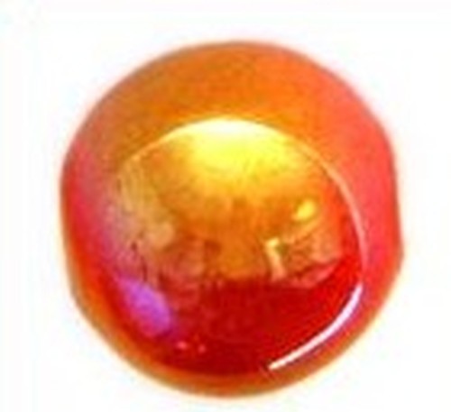 Keramikperle Karibu AB ca. 18mm rot-orange 1Stk