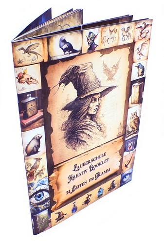 Zauberschule Kreativ-Booklet A5, mit Kartenspiel 24 Seiten, 170g