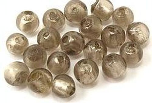Silverfoil-Perlen, grau ( Nr. 01 ) 8mm 20Stk