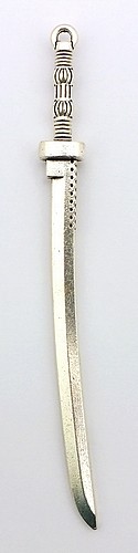 Lesezeichen Schwert ca. 107 x 10mm altsilberfarben