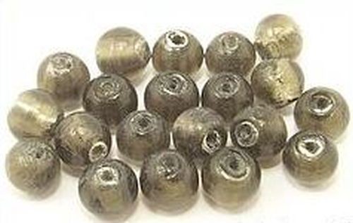 Silverfoil-Perlen, grau ( Nr. 01 ) 10mm 20Stk