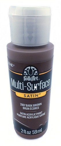 FolkArt Multi-Surface Satin Acrylfarbe Bark Brown 59ml