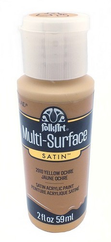 FolkArt Multi-Surface Satin Acrylfarbe Yellow Ochre 59ml