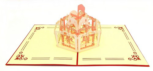 Popup Karte Karussell 13 x 15,5 cm