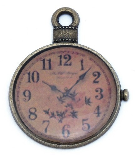 Charm Sherlock Uhr B arabische Zahlen ca. 31,08 x 25 mm antikfarben