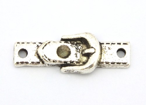 Armband Verbinder Gürtel ca. 23 x 8mm silberfarben